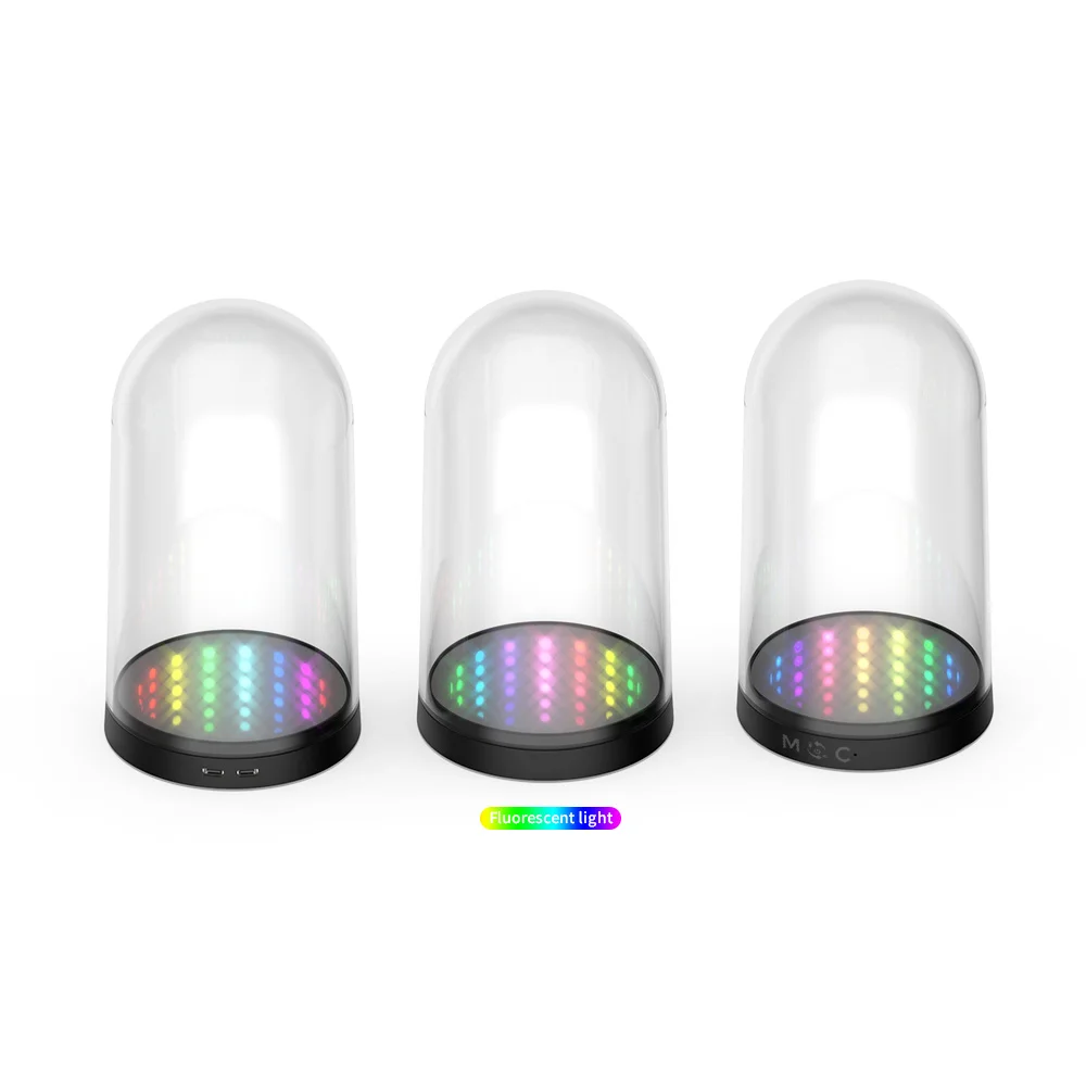 صندوق عرض شفاف مع أضواء LED ، برج مرئي ، غطاء تخزين RGB ، غلاف واقي من الغبار ، قاعدة عرض ، مجموعة واحدة