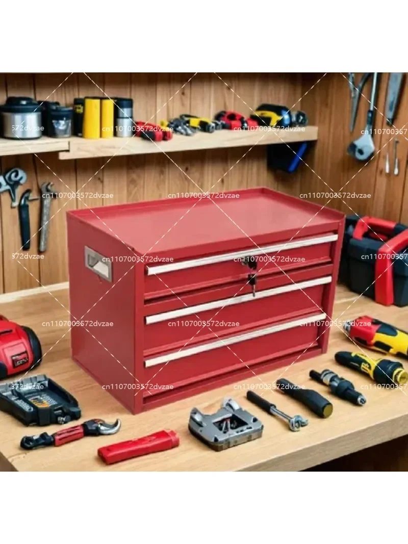Desktop Office Tool Storage Cabinet Metal Tin Box for Auto Repair Workshop Assembly Line Organization