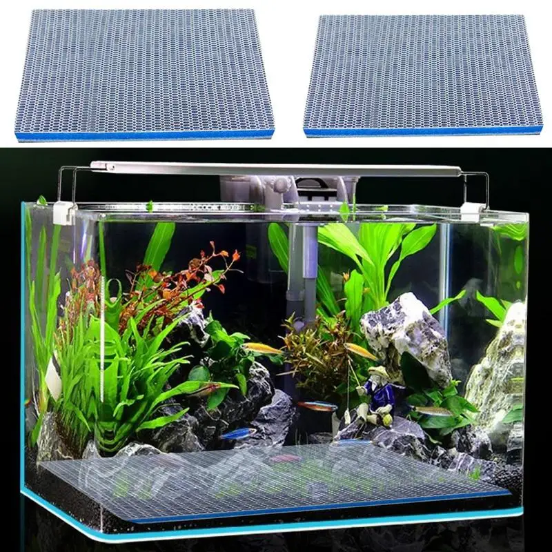 Aquarium Filter Mat Aquarium Filter Media Aquarium Filter Foam for Fish Tank Filters Easy to cut and clean 8 layers reusable