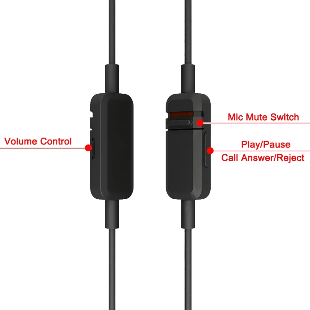 Cable de extensión de repuesto para Beyerdynamic MMX300 MMX 300, 2. ª generación, auriculares para juegos con micrófono, Control de volumen y silencio