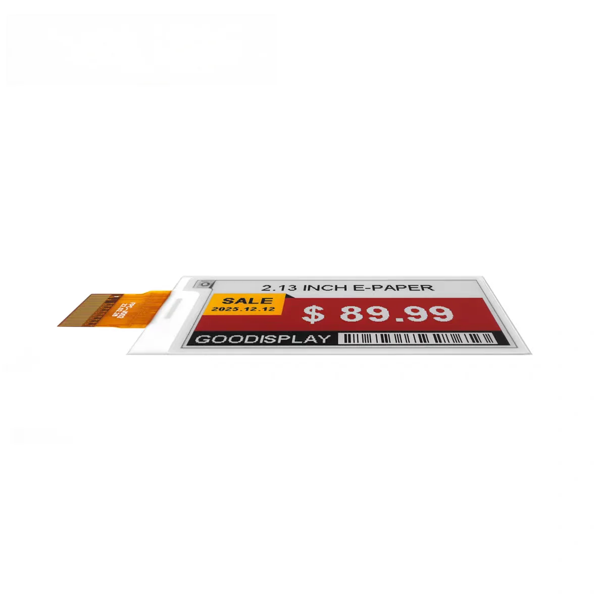 2.13-inch EINK black, white, red, yellow four-color electronic ink screen resolution 250x122 GDEY0213F52