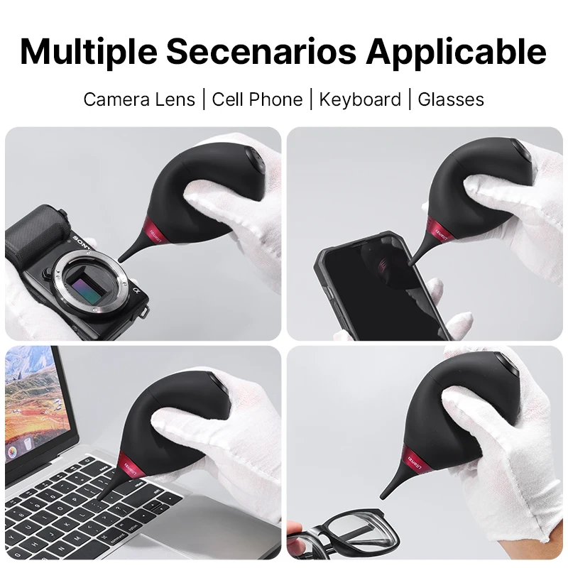 Ulanzi Lens Cleaning Air Blower, Grande para DSLR Camera, Smartphone Óculos Filtros, Teclado de computador LCD, CO23