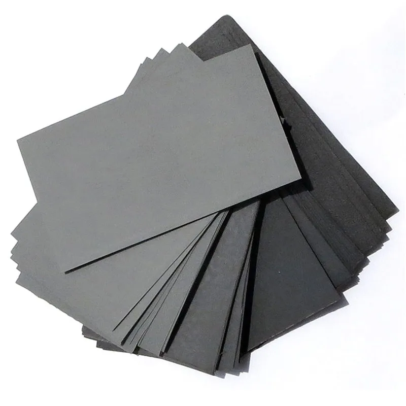 Practical Professional New Sandpaper 10 Piece Sanding Sheets Set Wet / Dry 600/800/1000/1200/1500/2000/2500Grit
