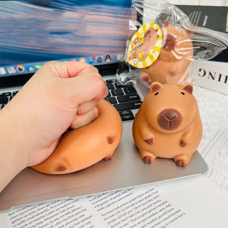 

Cute Cartoon Capybara Mochi Pinching Toy Squishy Toy Slow Rebound Decompression Toys Stress Release Hand Relax Gifts