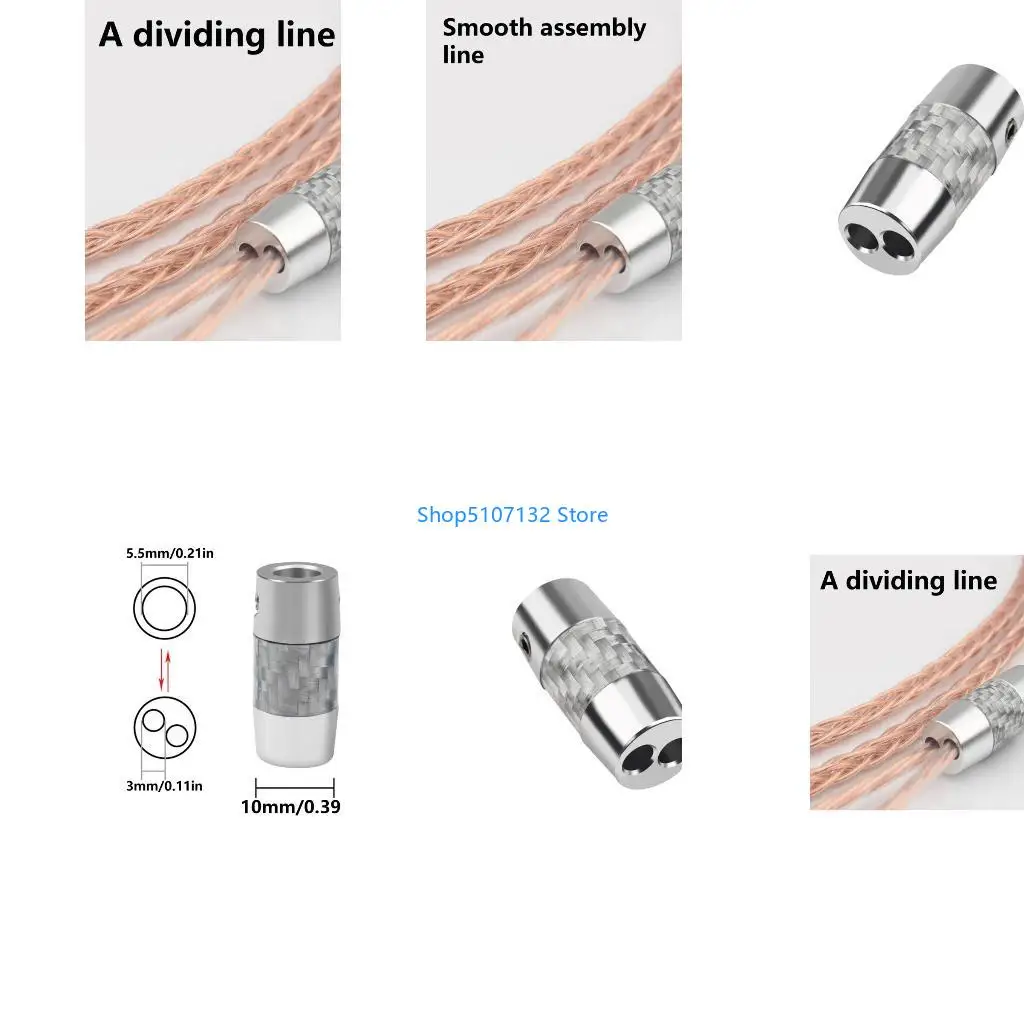 87HD Speakers Cable Distribution Rings For Enhances Music Experience In DIY Project Aluminum Alloy Frostes Carbon Fibers