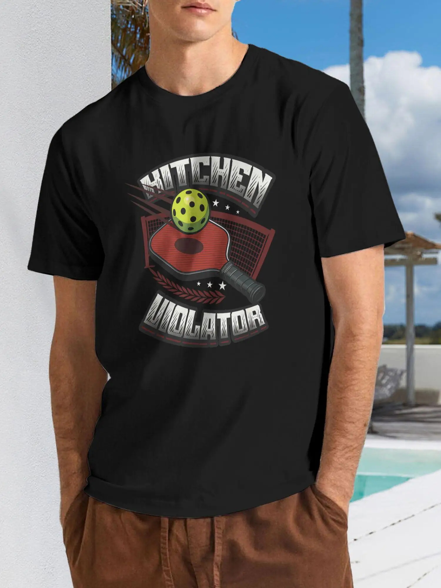 Kitchen Violator Funny Pickleball T-Shirt - Men'S Graphic Shirts, Men'S T-Shirt, Vintage Graphic Tee