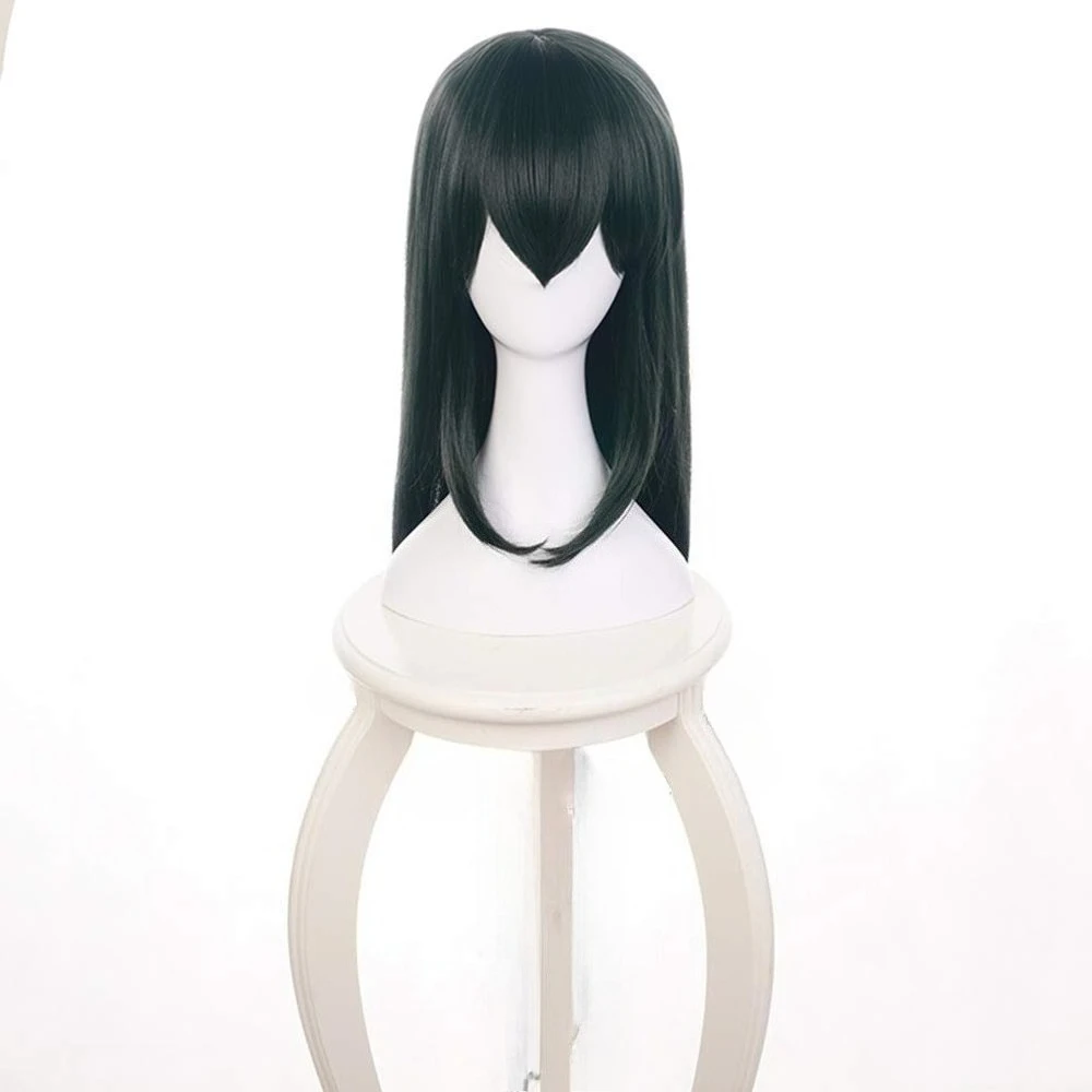 My Boku No Hero Academia Tsuyu Asui Dark Green Wig For Cosplay image 3