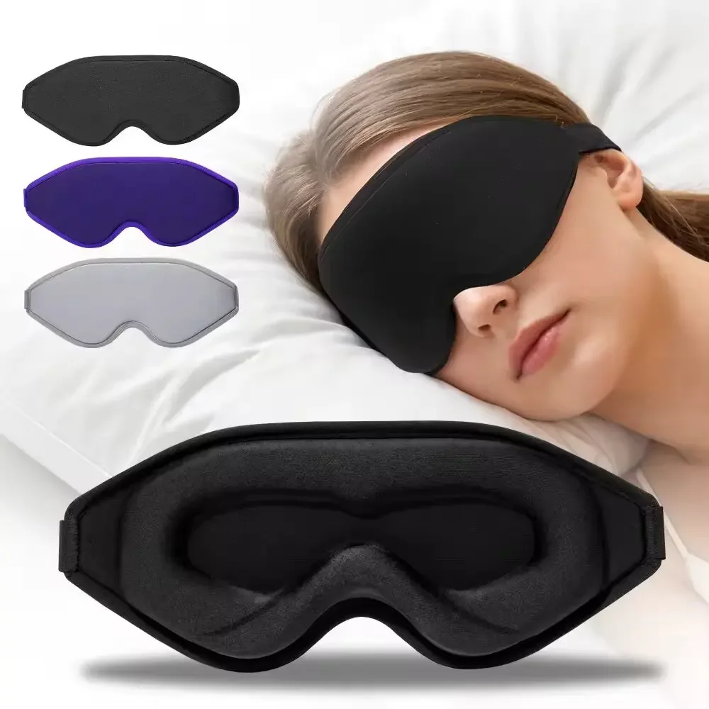 Máscara de Dormir 3D, Venda para os Olhos, Máscara Facial de Espuma de Memória Macia, Bloqueio de Luz 99%, Máscara de Sono, Protetor Ocular