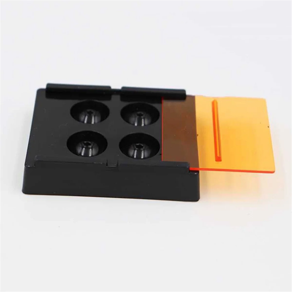 8PC 4 Hole Dental Shading Light Box Dental Veneer Storage Box Case Teeth Patch Denture Retainer Molar Box Container