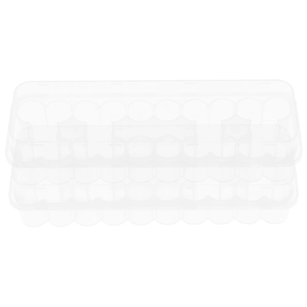 

24 шт., прозрачная коробка для хранения флаконов для инъекций, пластиковый органайзер, держатель для флаконов, держатель для холодильника, держатель для трубок для клиники, ящик для хранения трубок