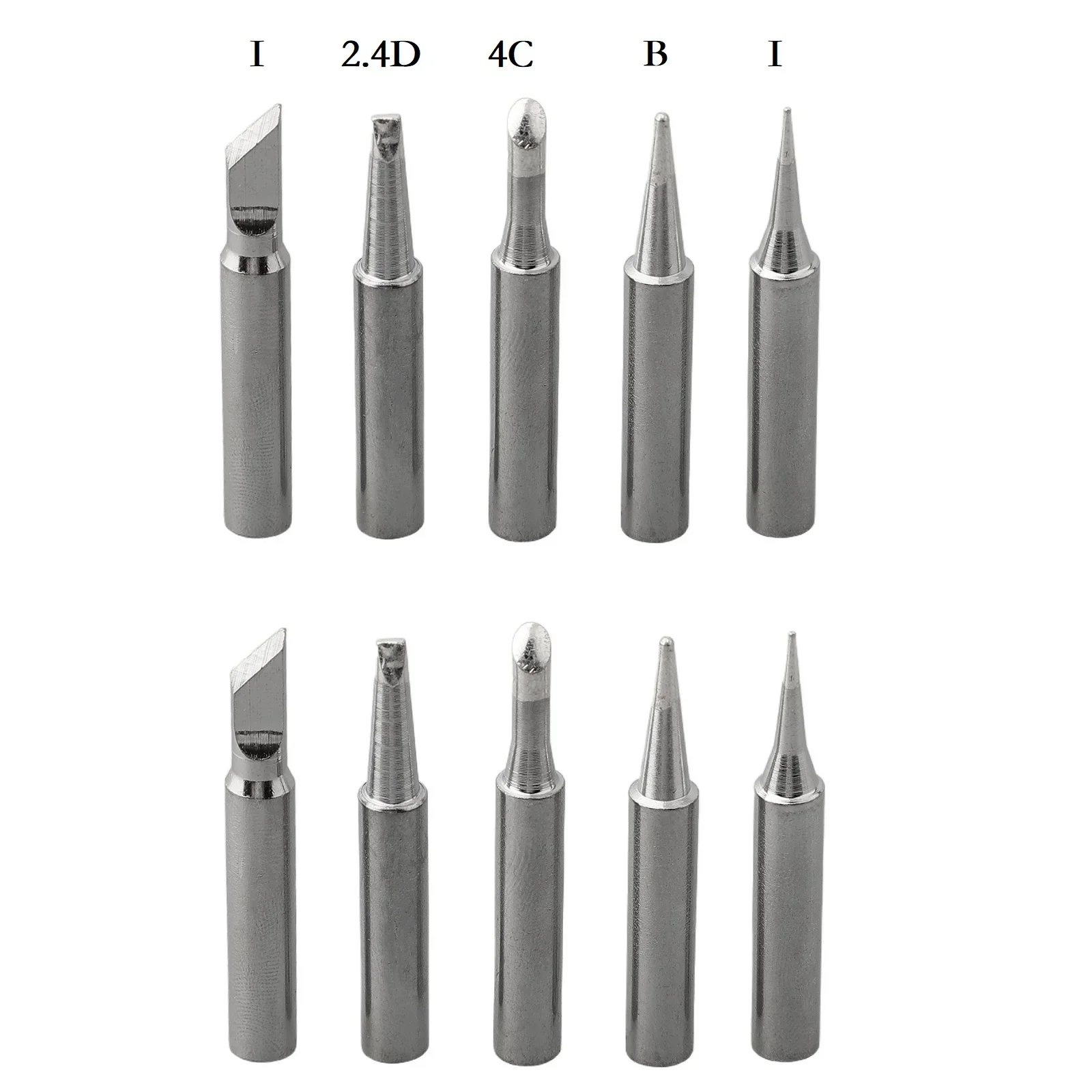 Puntas de soldador eléctrico de cobre puro, serie 900M-T, 10 piezas, sin plomo, para reparación de chips PCB IC