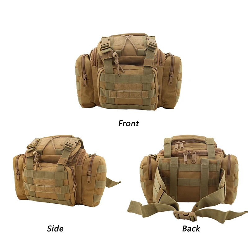 Tactical Bag Oxford Cloth Waterproof Camping Army Fan Messenger Camouflage Outdoor Tactical One-shoulder Lure Backpack