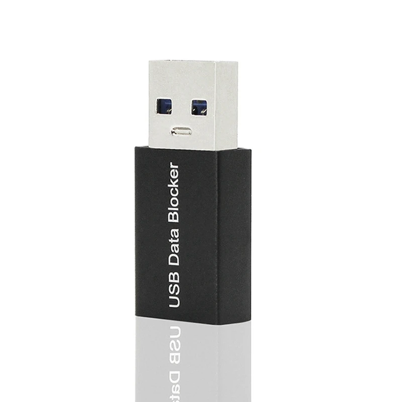 5Pcs USB Data Blocker,Charge-Only USB Blocker Adapter For Blocking Data Sync, Protect Against Juice Jacking Black