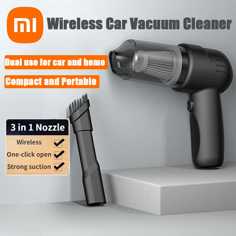 

Xiaomi Car Vacuum Cleaner 9000Pa Wireless 100W High Suction Efficient Home Cleaning Machine For Multi-site Application