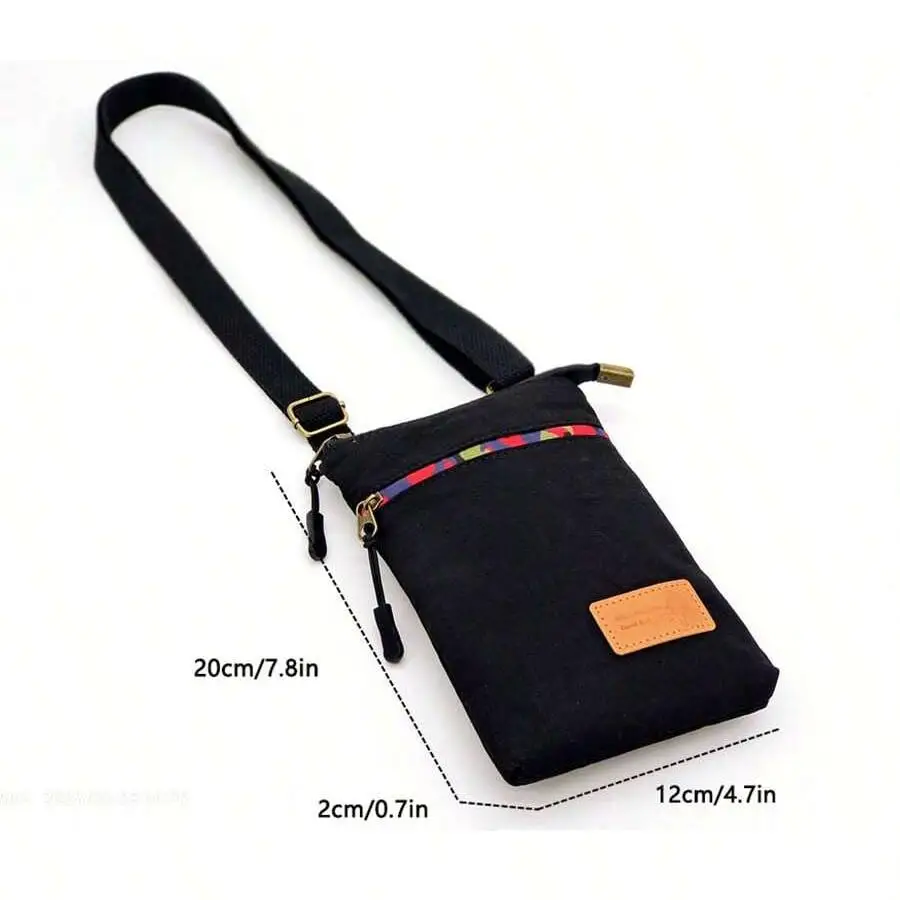 New model mobile phone bag - three-layer large-capacity cross-body bag with money storage compartment
