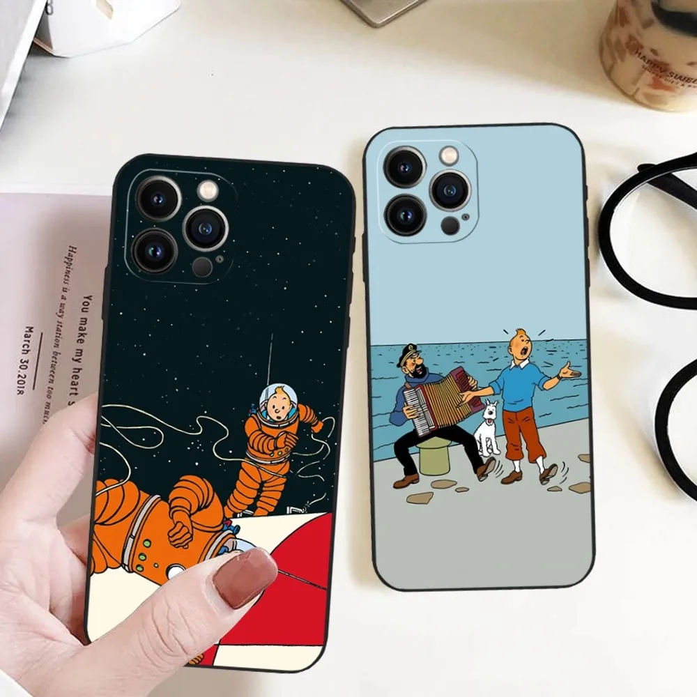 The Adventures of Tintin Phone Case for iphone 13 11 15ProMax 14 12 Pro Xs Max Mini Xr X 7 8 6 6s Plus Shell Coque