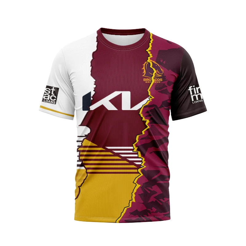 2024 maglia indigena da uomo Brisbane Broncos home/away indigena/jersey/single rugby jersey-taglia uomo: S-5XL nuova App Rugby