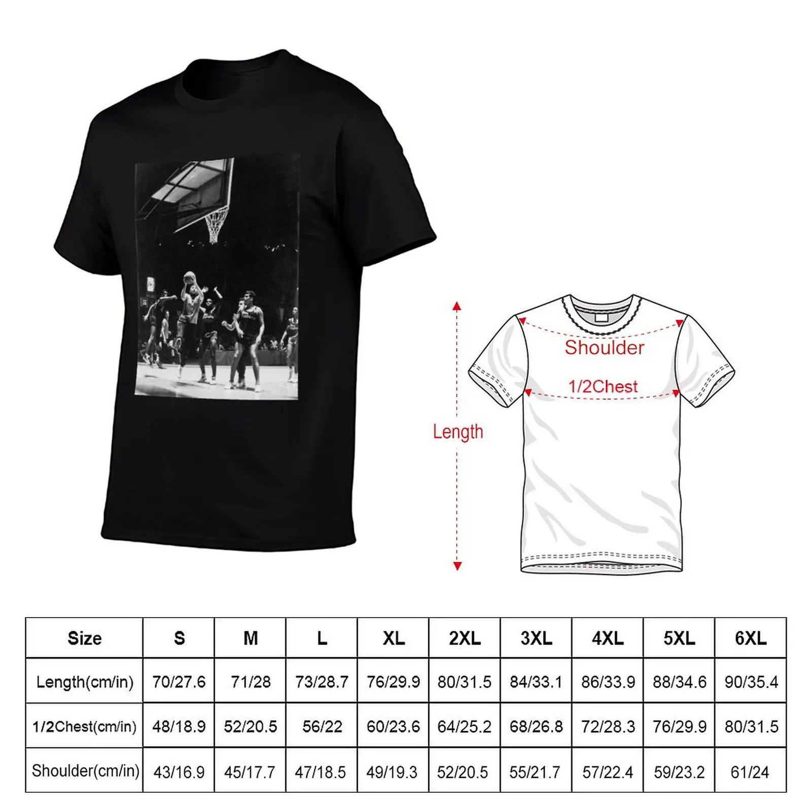 Fidel Castro Playing Basketball T-Shirt All Match Print Short Sleeve Top