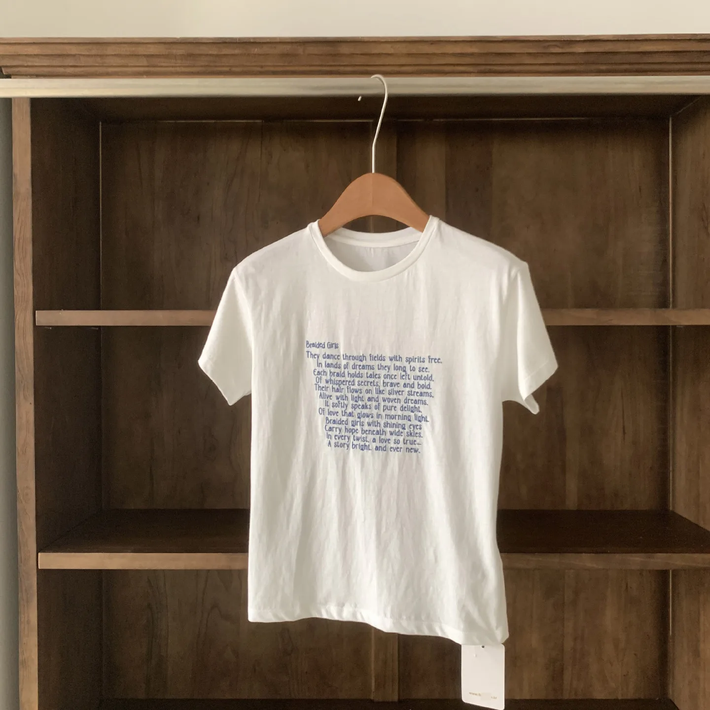 2025年夏 フレッタマット ルーズスリム ラウンドネック レター オルト スヴェ ティート レディース 通勤 スタイリッシュ スタンドフィット コットン トップス