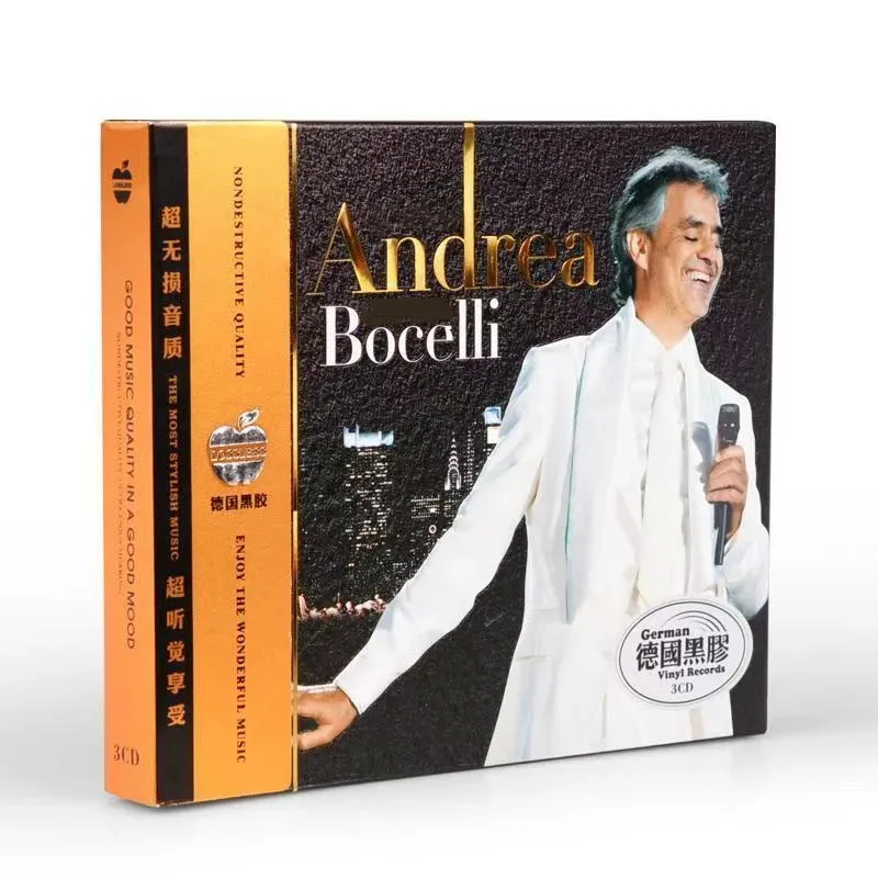 Классический музыкальный компакт-диск Andrea Bocelli Greatest Hits Album Time to Say Goodbye 3 шт. Музыкальная запись Косплей Walkman Car Soundtracks Box