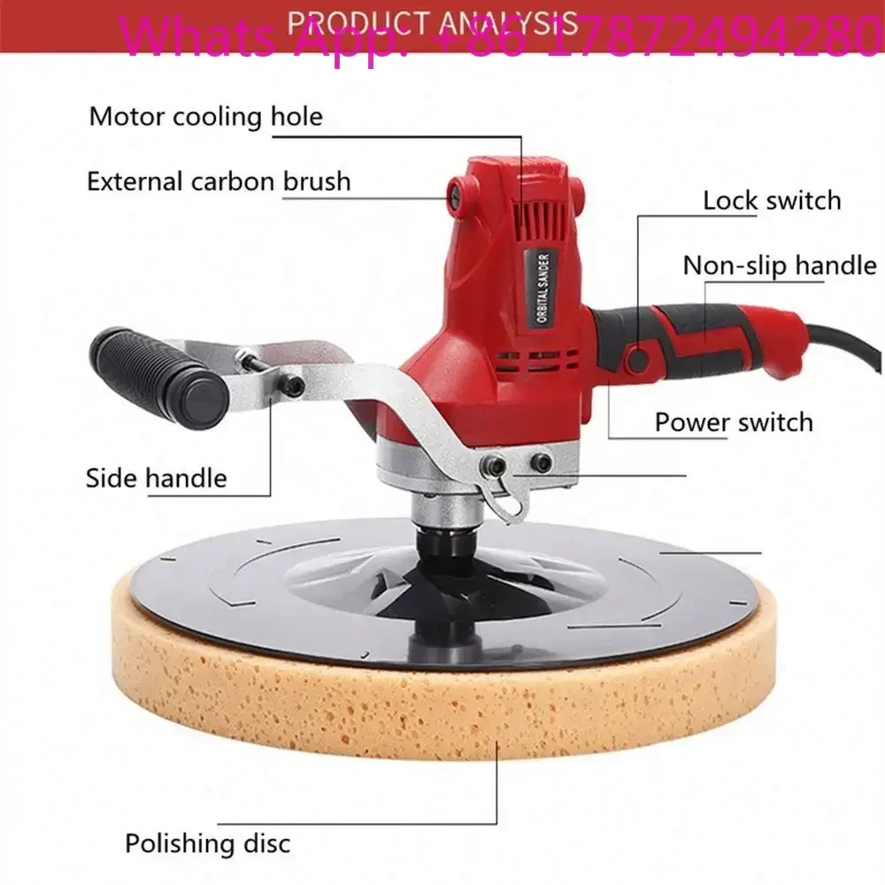 Industrial Grade Wall Smoothing Polishing Machine - High Quality Electric Sander for Cement Mortar & Epoxy Concrete