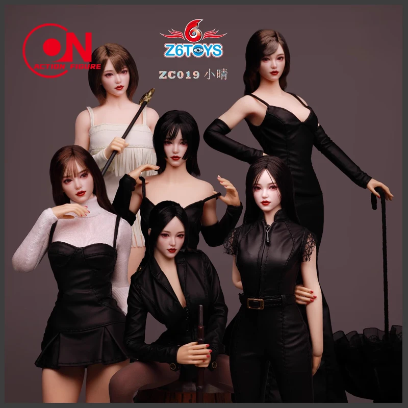 

Z6TOYS 1/6 ZC019 Female Asian Moveable Eyes Beauty Head Sculpt Carving Xiaoqing Fit 12'' Female TBL JIAOU Pale Action Figure