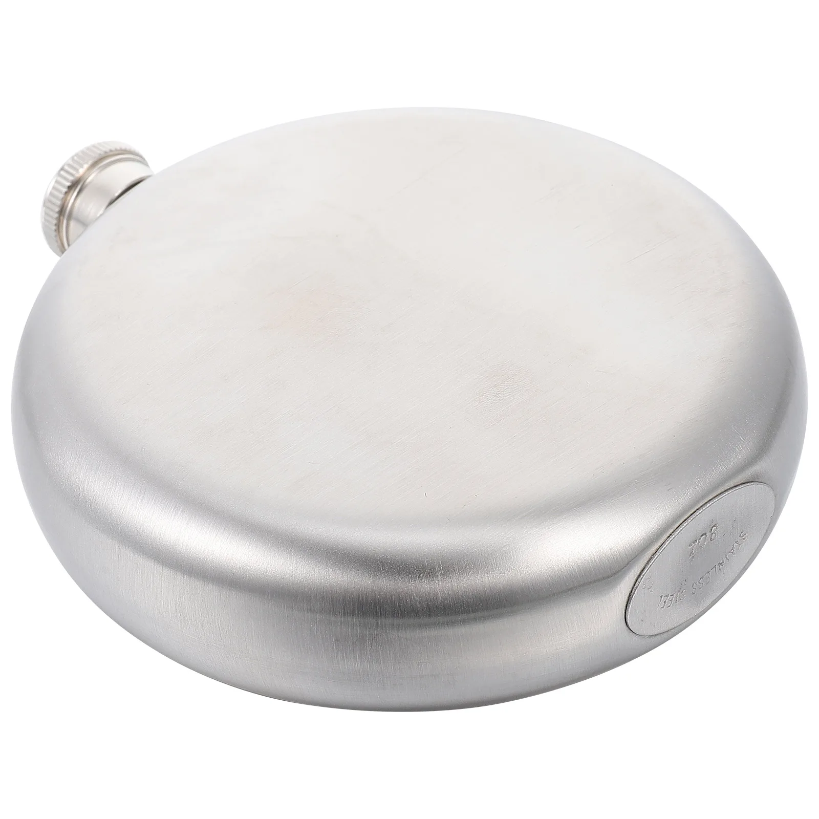 

Stainless Steel Flask Portable Storage Bottle Compact Flat Design Practical Long Term Use Camping Hunting