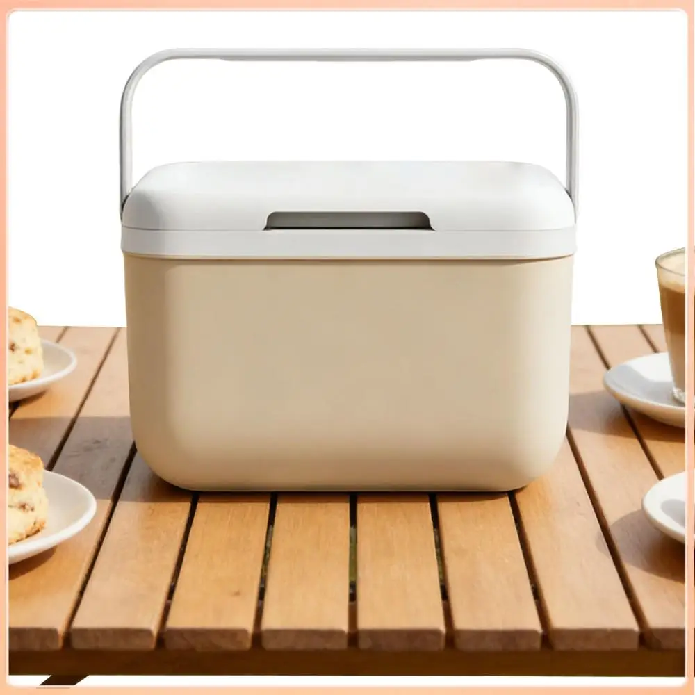 

5L Portable Ice Chest 24H Cooling & 5-8H Warm Insulated Small Hard Cooler Box with Handle for Picnic Beach Work Travel