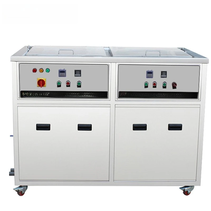 Double slot ultrasonic cleaning machine industrial semiconductor electronic cleaning spray drying machine equipment