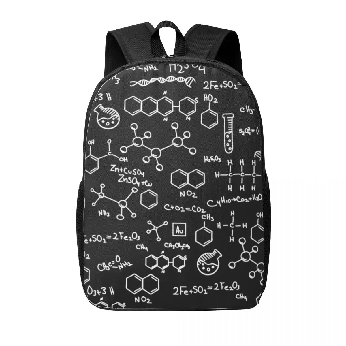 

Science Chemistry Pattern Woman Backpacks Boys Girls Bookbag Students School Bags Portability Travel Rucksack Shoulder Bag