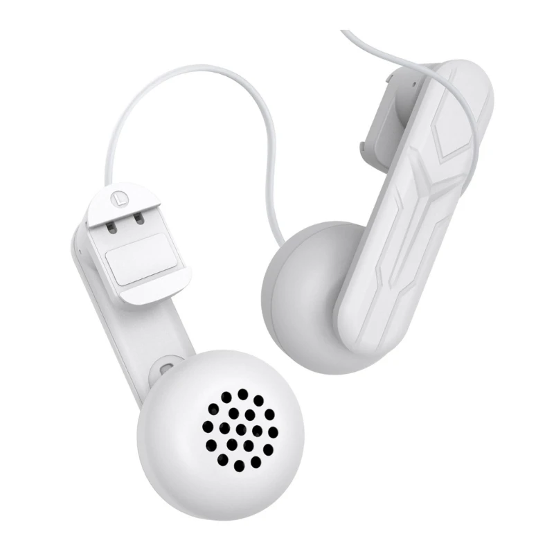 Hanging Audioed Headphones Comfortable Sound Enhancer White For Meta Quest 3 Headsets Improve Game Experience