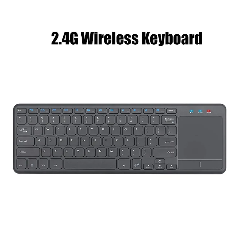 

2.4G Wireless Keyboard with Touchpad ,Slim Durable Stylish 78 Key Kaypad for Smart TV Laptop Desktop Computer