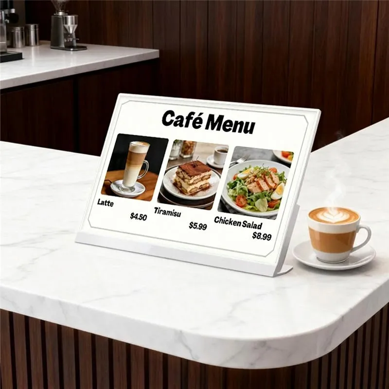 21.5 23.8 27 Inch Tabletop Digital Menu Board for Restaurant Android WiFi Electronic Signage Display Advertising Display Screen