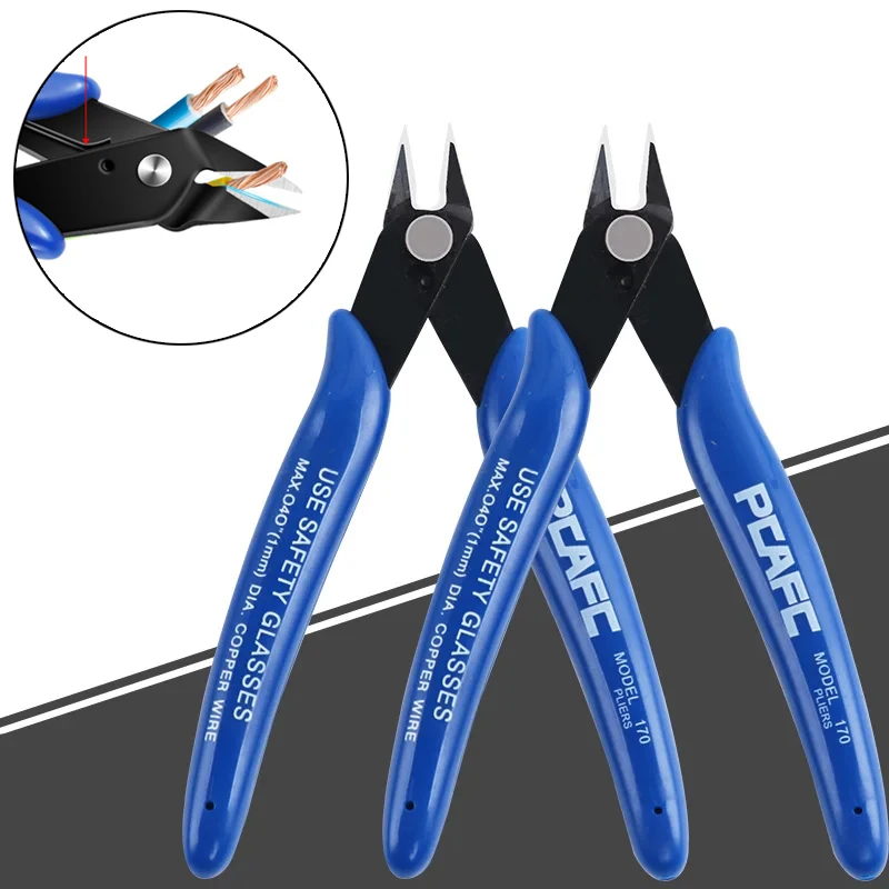 Diagonal Pliers Carbon Steel Pliers Electrical Wire Cable Cutters Cutting Side Snips Flush Pliers Nipper Jewelry Hand Tools