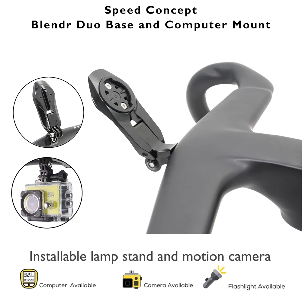 

For Aero Performance Speed Concept Blendr Duo Mount Computer Mount For SLR Aerobar 3rd Gen Carbon Bicycle Integrated Handlebar