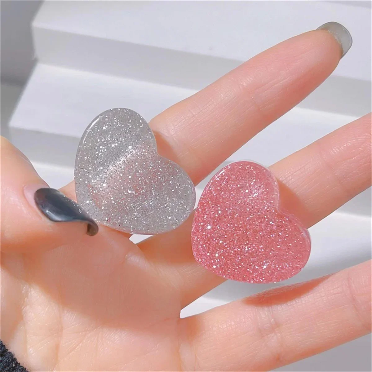 Y2K Acrylic Creativity Cute Sweet Star Bowknot Heart Ring Je