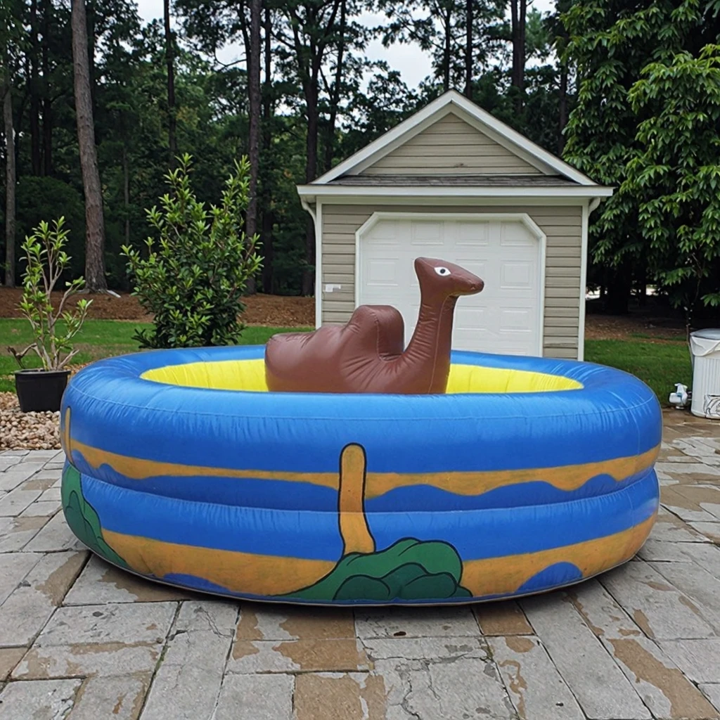 Inflatable Camel Water Floating Toy, PVA Pool Float for Kids 3-12 Years, Amusement Parks Resorts Sports Arenas Fun Play view 4