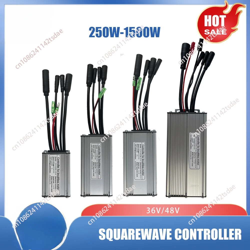 Controller 36V48V 250W-1000W Squarewave/Sinewave Controller 15A/17A/22A/25A/30A Waterproof Plug suitable for Ebike Conversin Kit