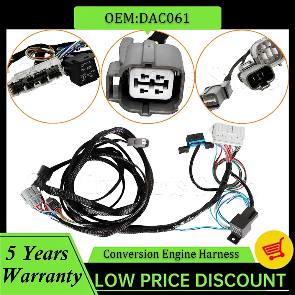 

Новый 1 шт. для K20 K24 K-Swap жгут проводов для преобразования двигателя автомобильные аксессуары для EG Civic (92-95) и DC2 Integra для Honda DAC061