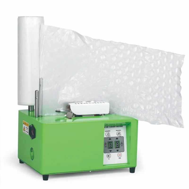 Mini Portable Void Filling Air Cushion Machine For Bubble Pillow Tube Rows Film Roll Wrap Packaging