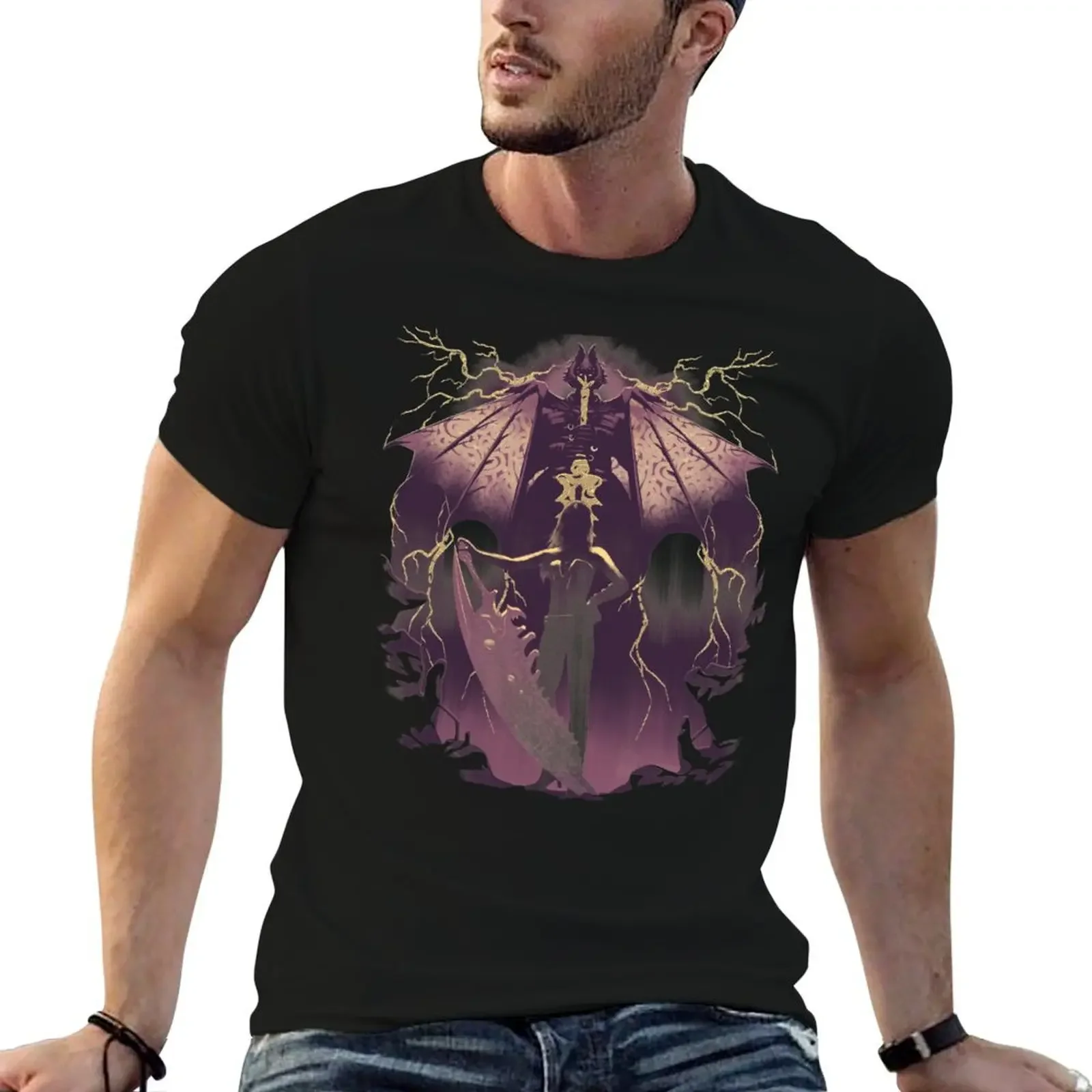 

Gold Demon T-Shirt baggy shirts funny costumes topping plus sizes shirts men