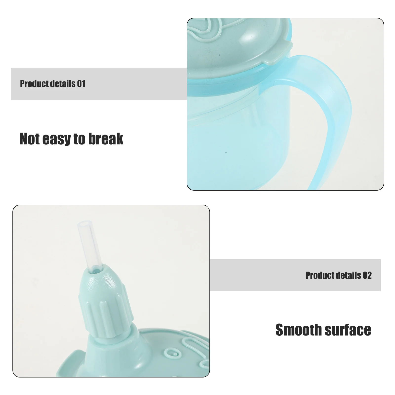 

Durable Sippy Straw Patient Sippy Mug Lid Spill Proof Elderly Adult Patient Care Liquid Diet Feeding Drinking Cup