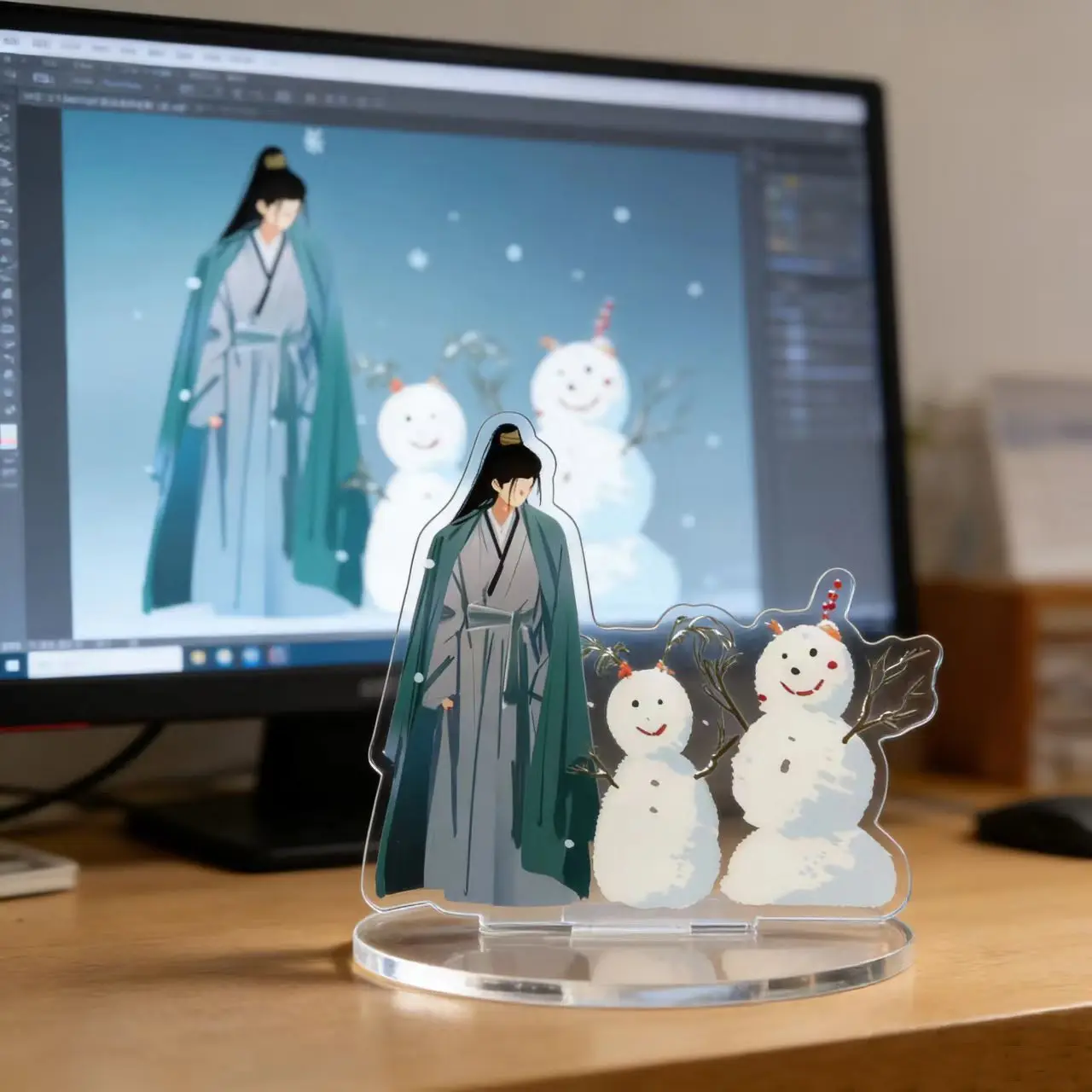 10cm Tv Drama Zhuyu Acrylic Plaque Star Tian Xiwei Zhang Linghe Cartoon Cute Stand Model Signboard Exquisite Tabletop Decoration