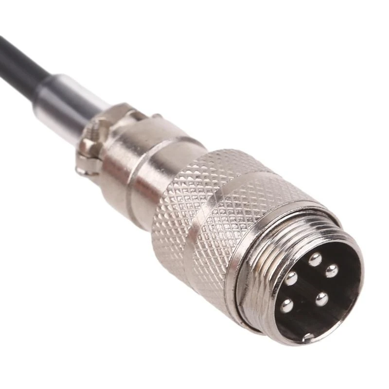 SZSU Durable 5 Pin Microphone Cable Cord for Two Way Radio Communication Transceivers