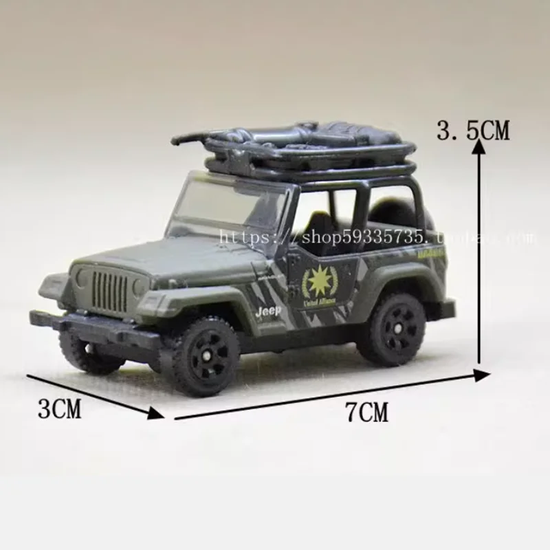 

Без розничной упаковки (около 7*3*3.5 см) Модель военного автомобиля из сплава 1998 года, готовая статическая модель, украшение для симуляции сцены.