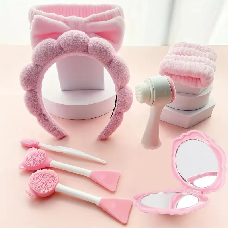 Set de belleza y artículos de aseo multifuncional de 9 piezas, kit de cuidado personal para el hogar