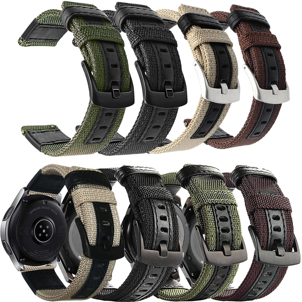 Холщовый ремешок для Xiaomi Huami Amazfit GTR 47 мм/42 мм, умные ремешки 20 22 мм, ремешок для часов Amazfit GTR GTS 2E/Stratos Pace 3 2S Bip