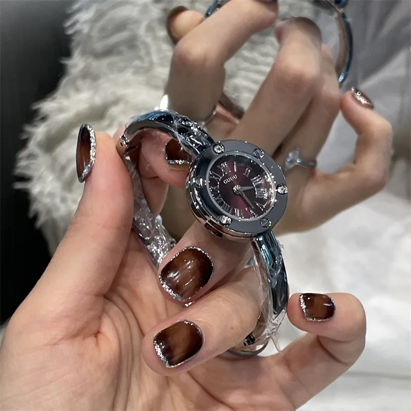 CILOA bracelet watch female brand genuine workplace round 2025 new light luxury gift small exquisite waterproof quartz watch