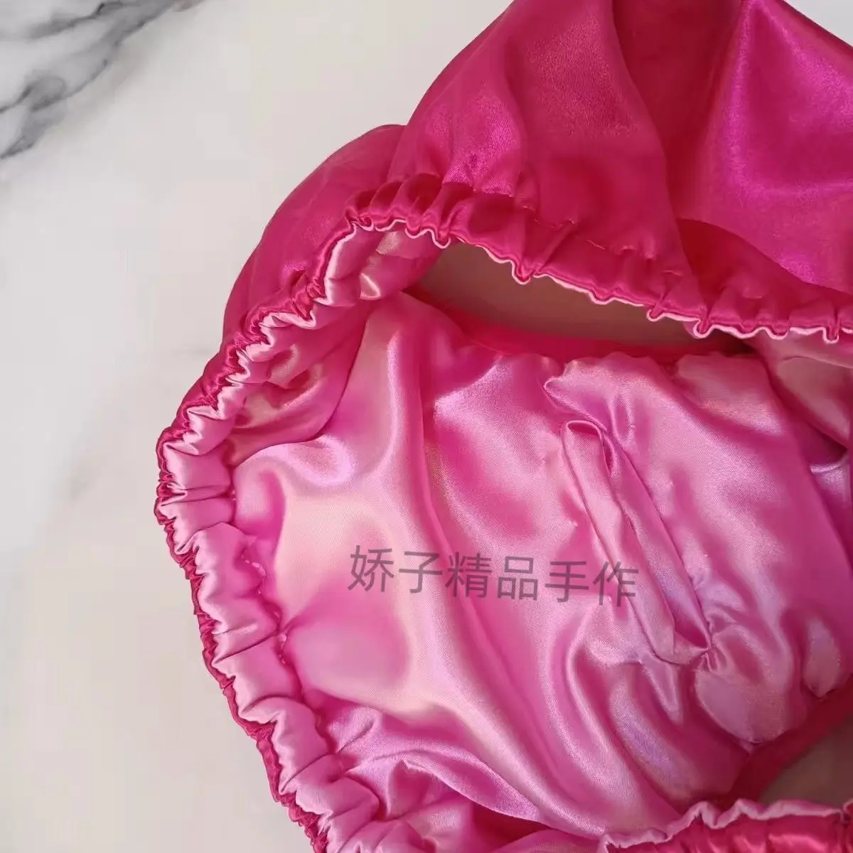 Autumn Winter Glossy Rose Cotton Ice Silk Satin Lingerie Panties Plus Size Underwear Sexy Briefs