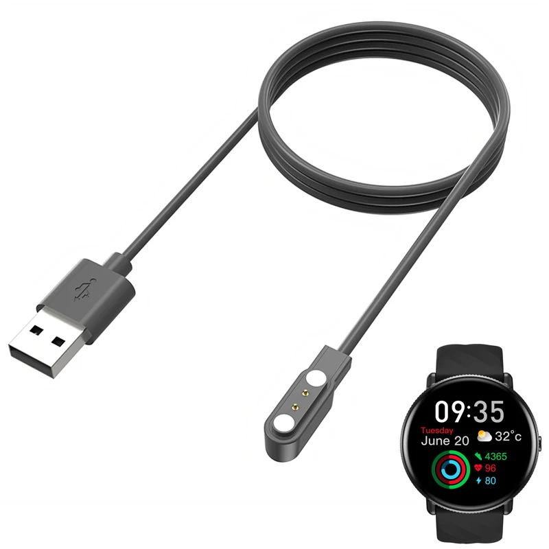 Dock Charger Adapter Smartwatch USB Charging Cable Power Charge Wire For Zeblaze GTR 3 Pro Sport Smart Watch Accessories